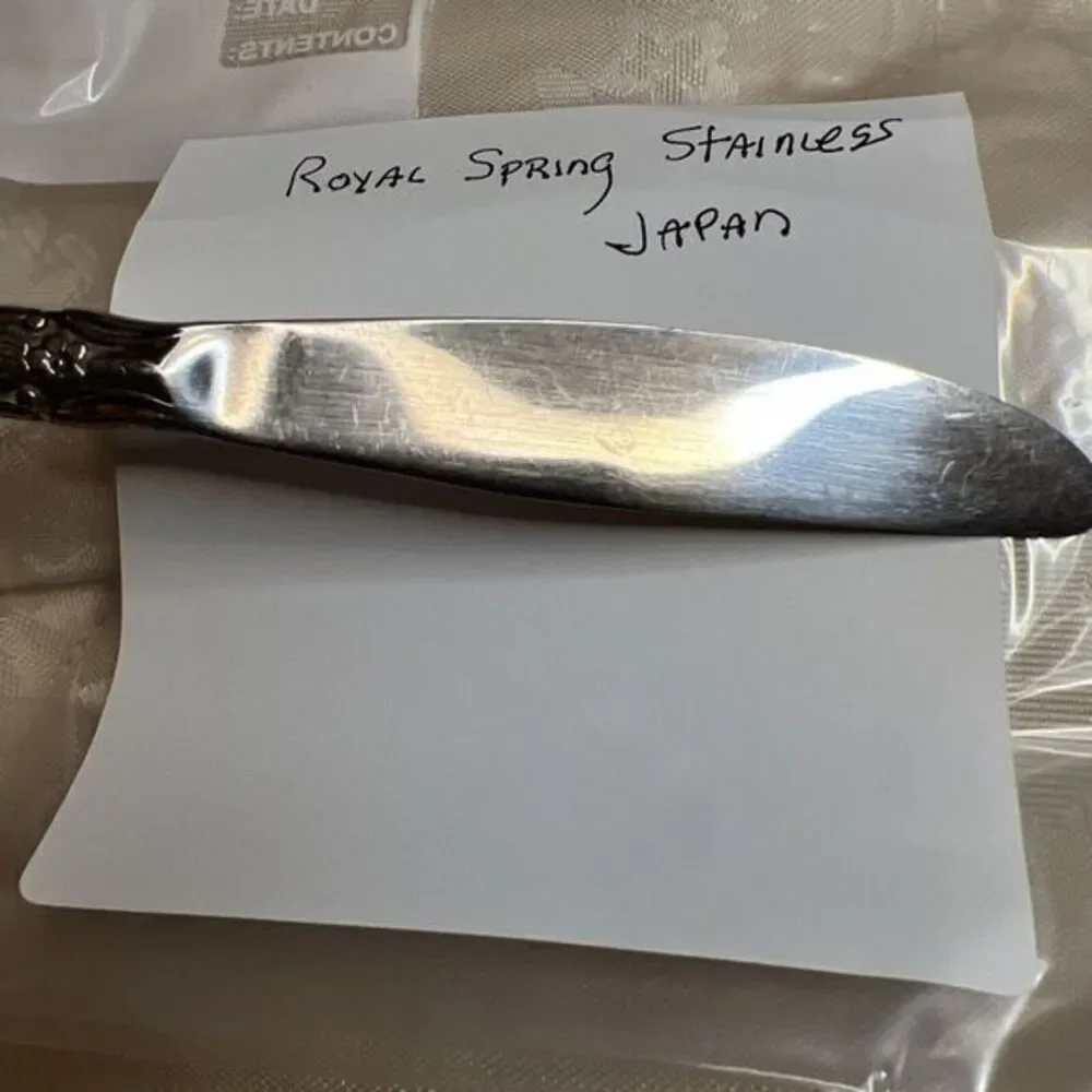 Vintage Royal Spring Stainless Flatware Japan 1‎ Knife